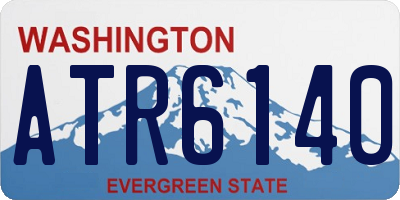 WA license plate ATR6140