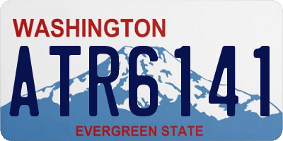 WA license plate ATR6141