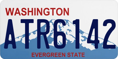WA license plate ATR6142