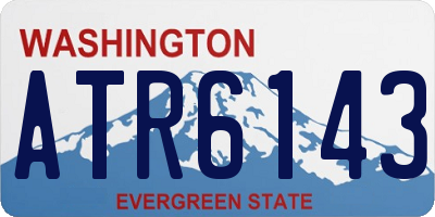 WA license plate ATR6143
