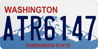 WA license plate ATR6147