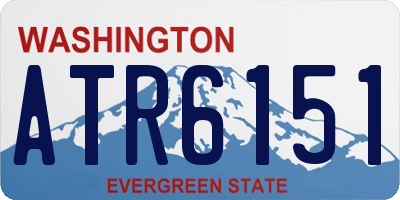 WA license plate ATR6151