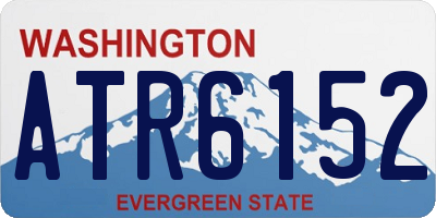 WA license plate ATR6152
