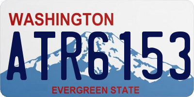 WA license plate ATR6153