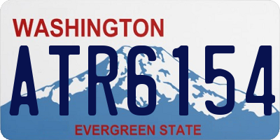 WA license plate ATR6154