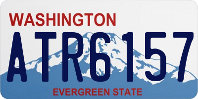 WA license plate ATR6157