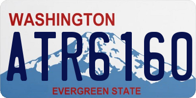 WA license plate ATR6160