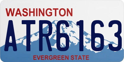 WA license plate ATR6163