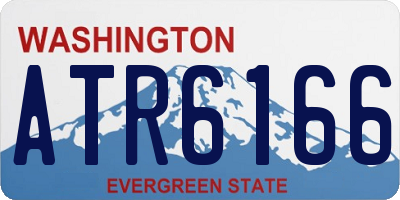 WA license plate ATR6166