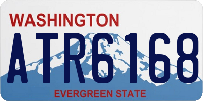 WA license plate ATR6168