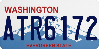 WA license plate ATR6172