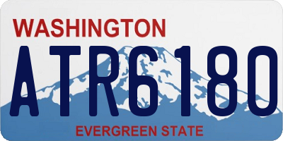 WA license plate ATR6180