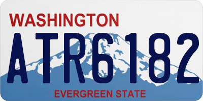 WA license plate ATR6182