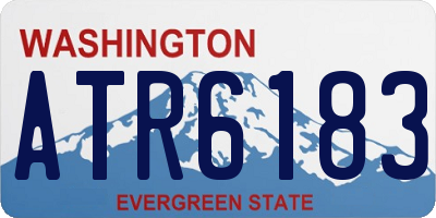 WA license plate ATR6183