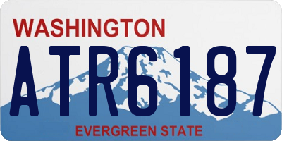 WA license plate ATR6187