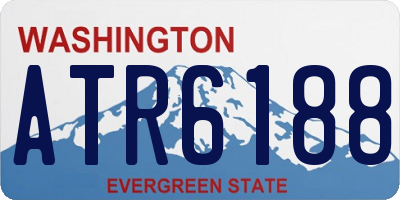 WA license plate ATR6188