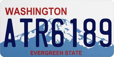 WA license plate ATR6189