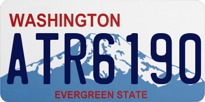 WA license plate ATR6190