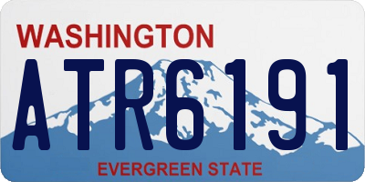 WA license plate ATR6191