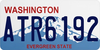 WA license plate ATR6192