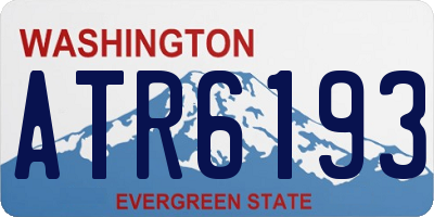 WA license plate ATR6193
