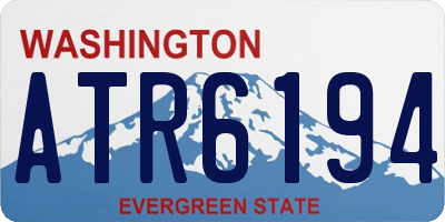WA license plate ATR6194