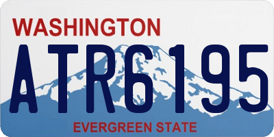 WA license plate ATR6195