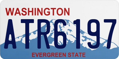 WA license plate ATR6197