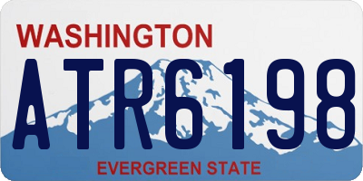 WA license plate ATR6198