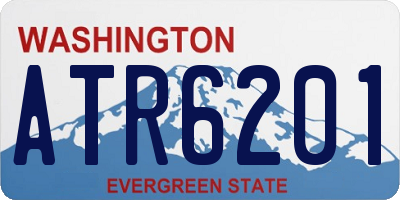 WA license plate ATR6201