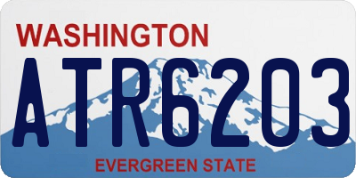 WA license plate ATR6203