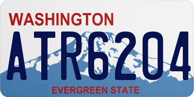 WA license plate ATR6204