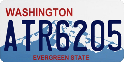 WA license plate ATR6205