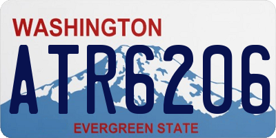 WA license plate ATR6206