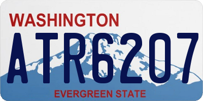 WA license plate ATR6207