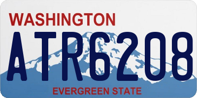 WA license plate ATR6208