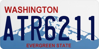 WA license plate ATR6211