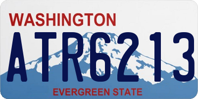 WA license plate ATR6213