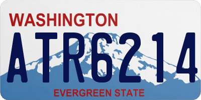 WA license plate ATR6214