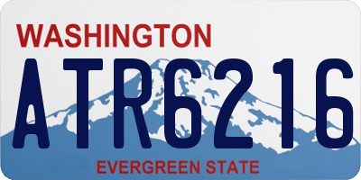 WA license plate ATR6216
