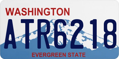 WA license plate ATR6218