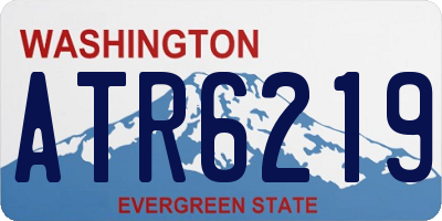WA license plate ATR6219