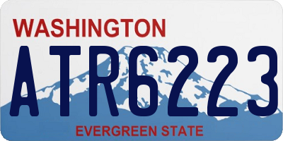 WA license plate ATR6223