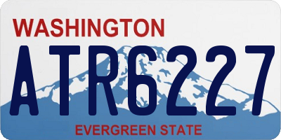WA license plate ATR6227