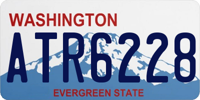 WA license plate ATR6228