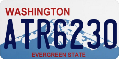 WA license plate ATR6230