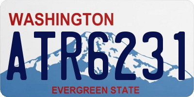 WA license plate ATR6231
