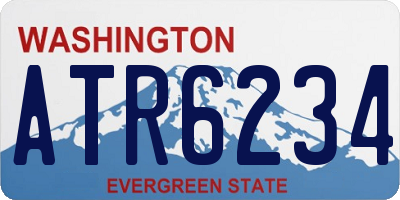 WA license plate ATR6234