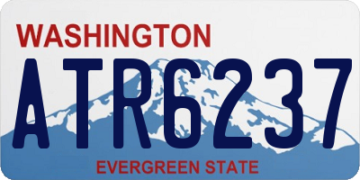 WA license plate ATR6237