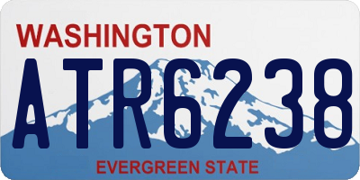 WA license plate ATR6238
